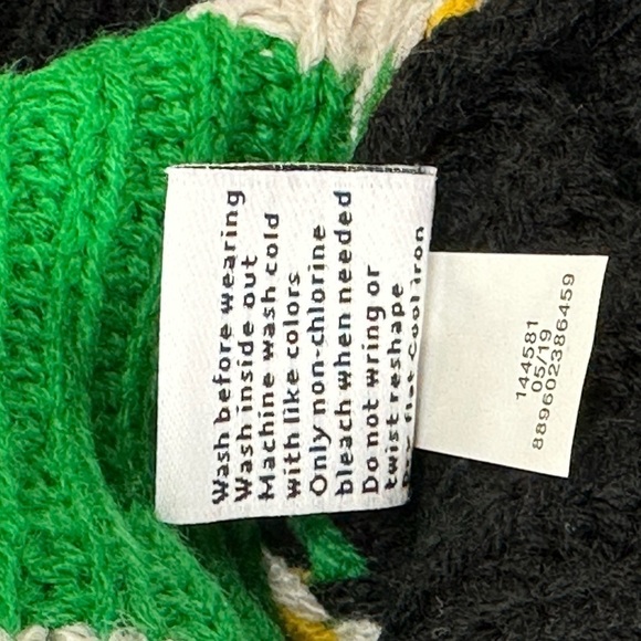 Nine West Stripe Asymmetrical Hem Knitted Sweater L Soft Comfortable Casual - Picture 6 of 11